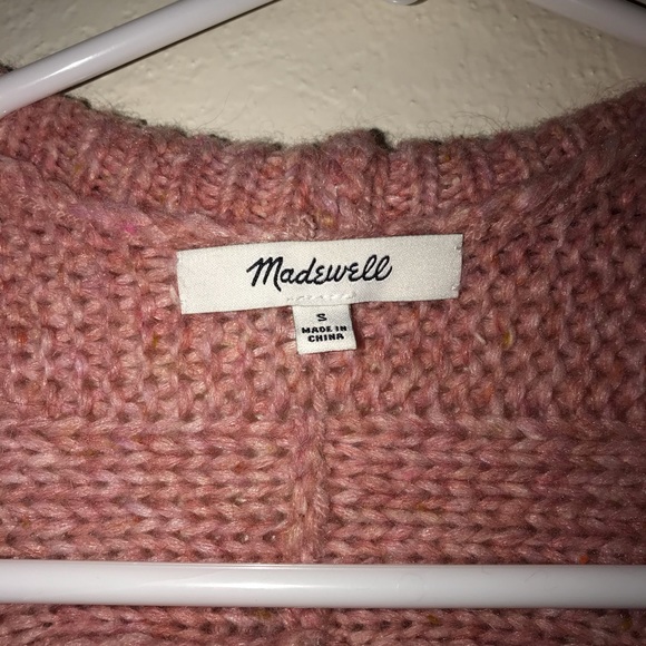 Madewell Bubble-Sleeve Cableknit Cardigan Sweater - Picture 5 of 8